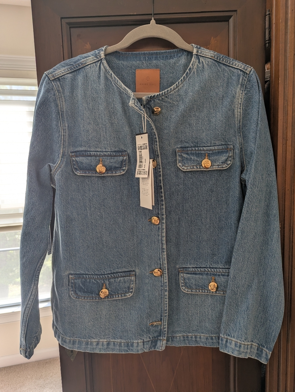 Anine Bing Blue Denim Jacket